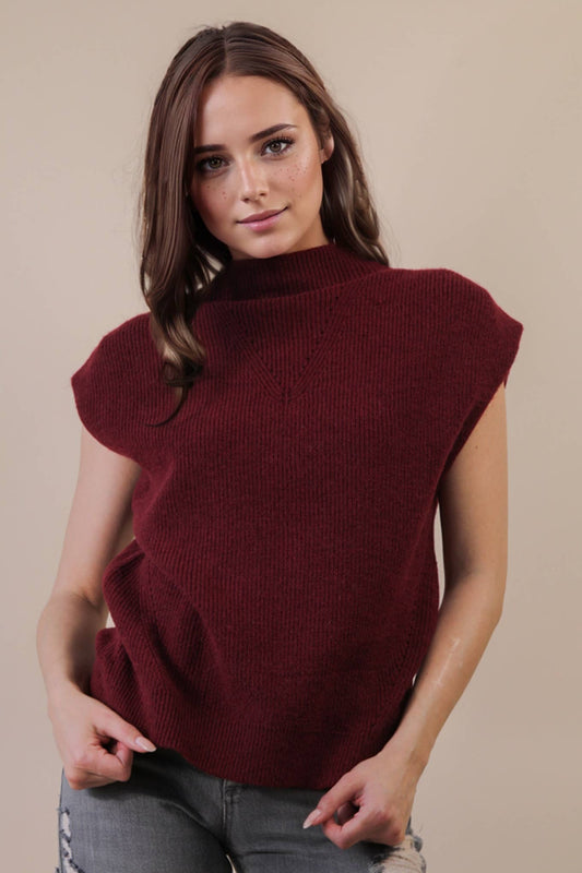 Soft Knit Sweater Vest Top