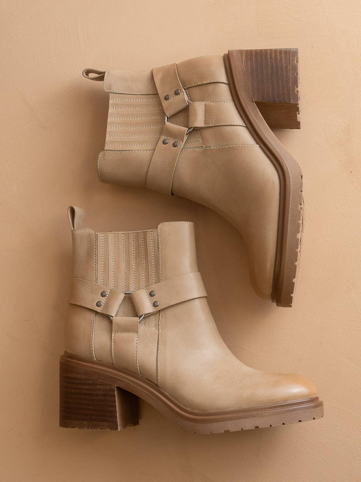 The Jayden | Khaki Motorcycle Fall Bootie