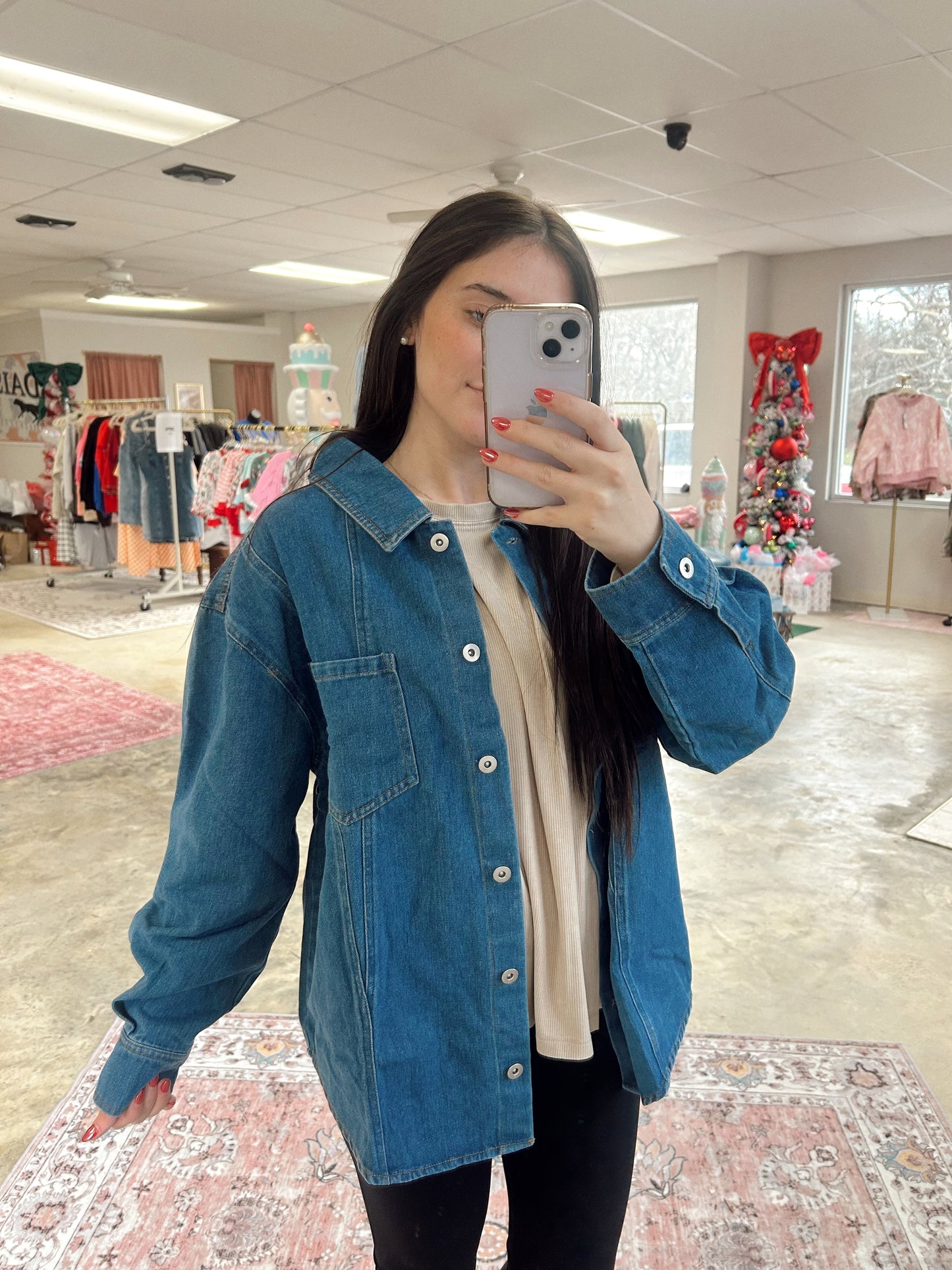 VERY JEAN Denim Top