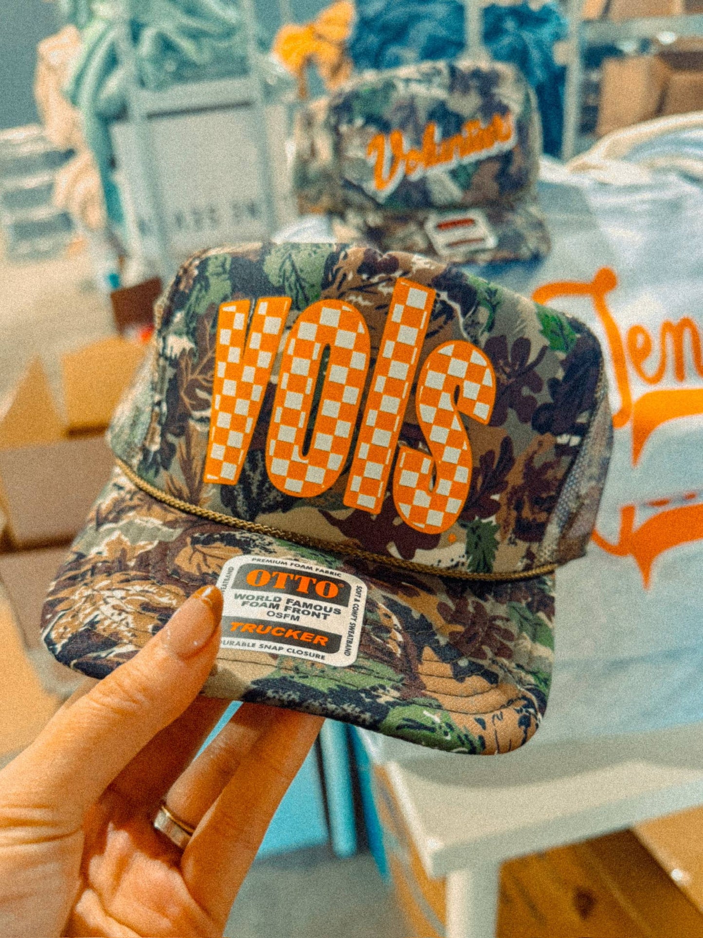 Vols Checkerboard Trucker Hat