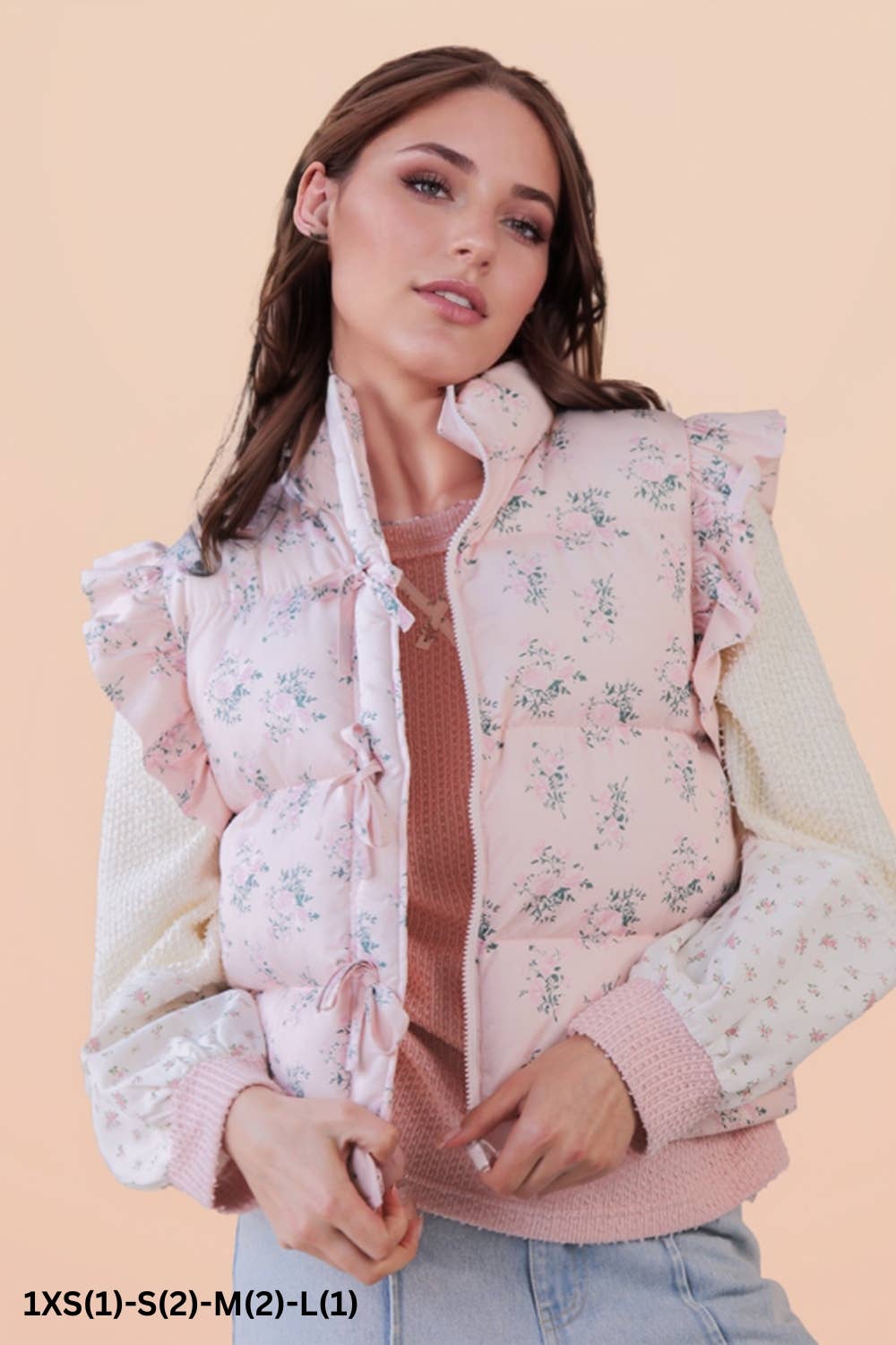 Stella Bow Puffer Vest