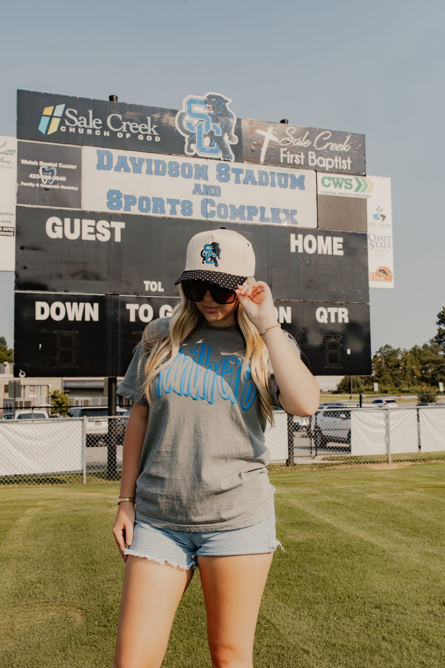 Panthers Puff Game Day Tee