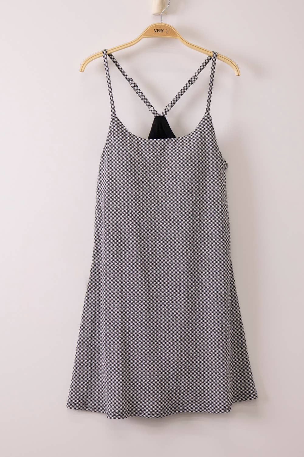 Textured Checkered Tennis Dress