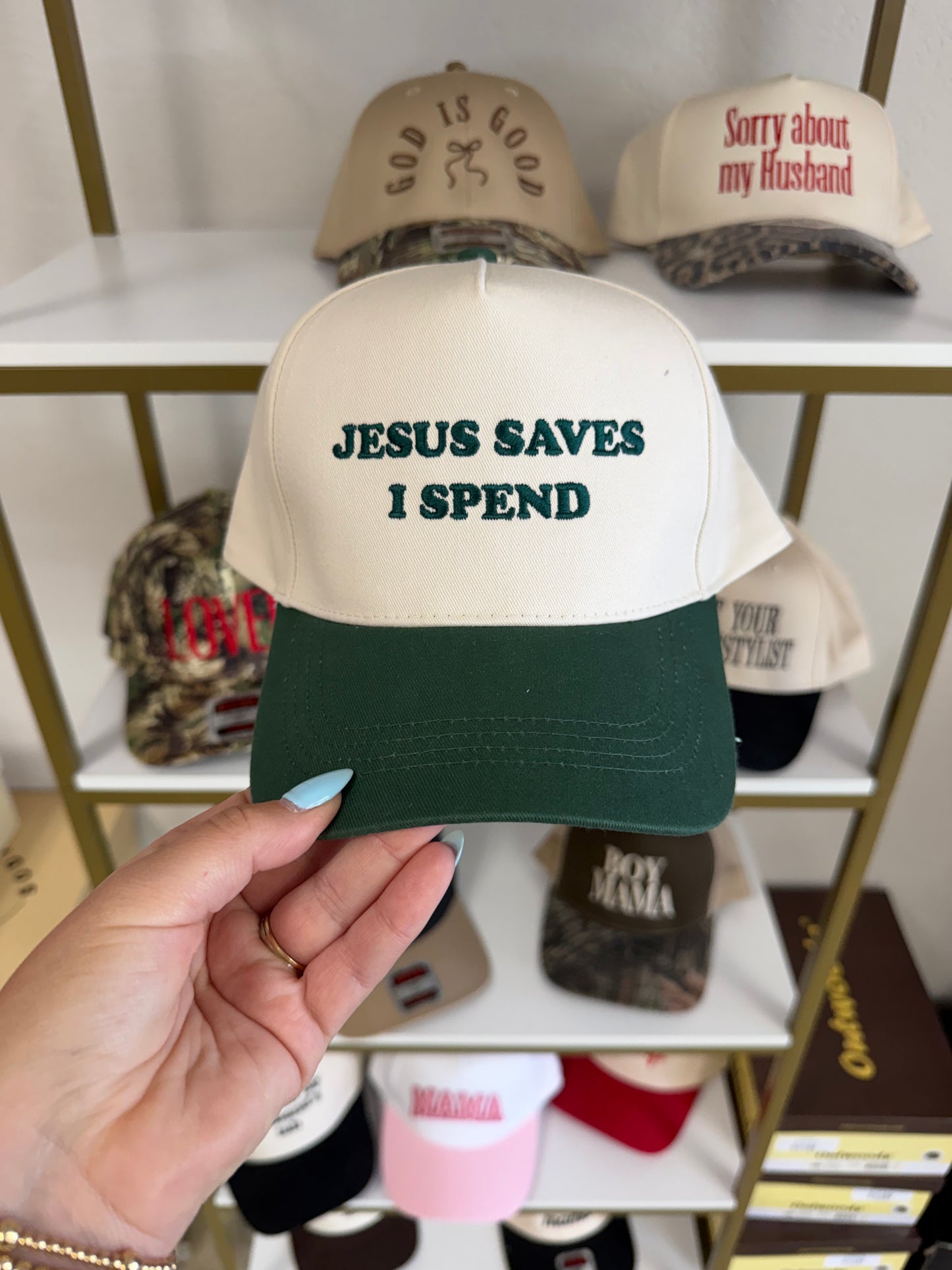 Jesus Saves I spend Hat