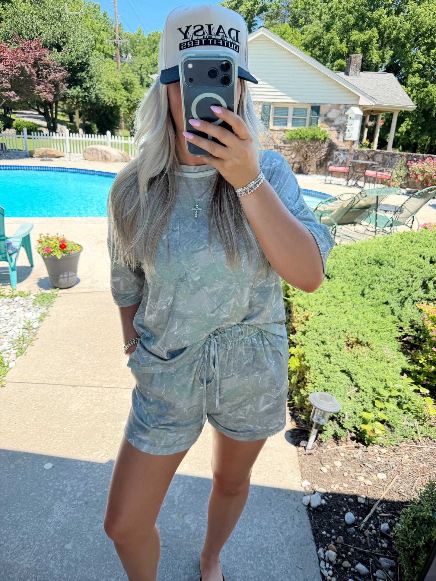 Leslie Camo Shorts Set