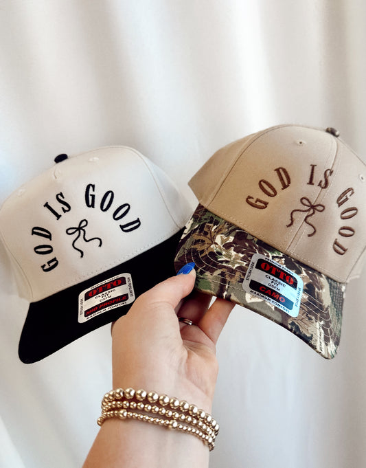 God Is Good Embroidered Hat
