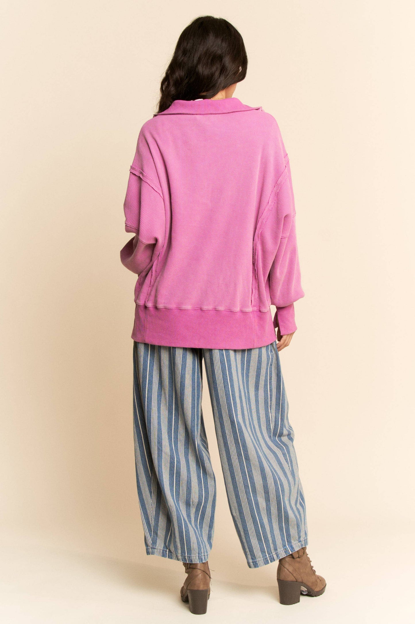 PLUS BUTTON HENLEY TOP