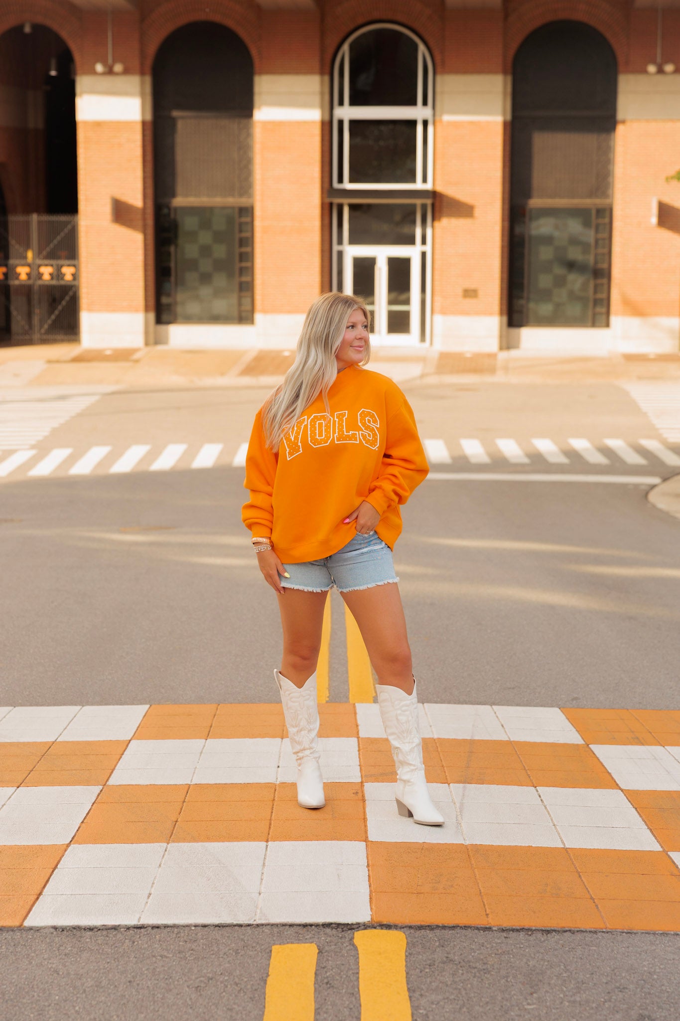 Vols Polka Dot Mock Neck