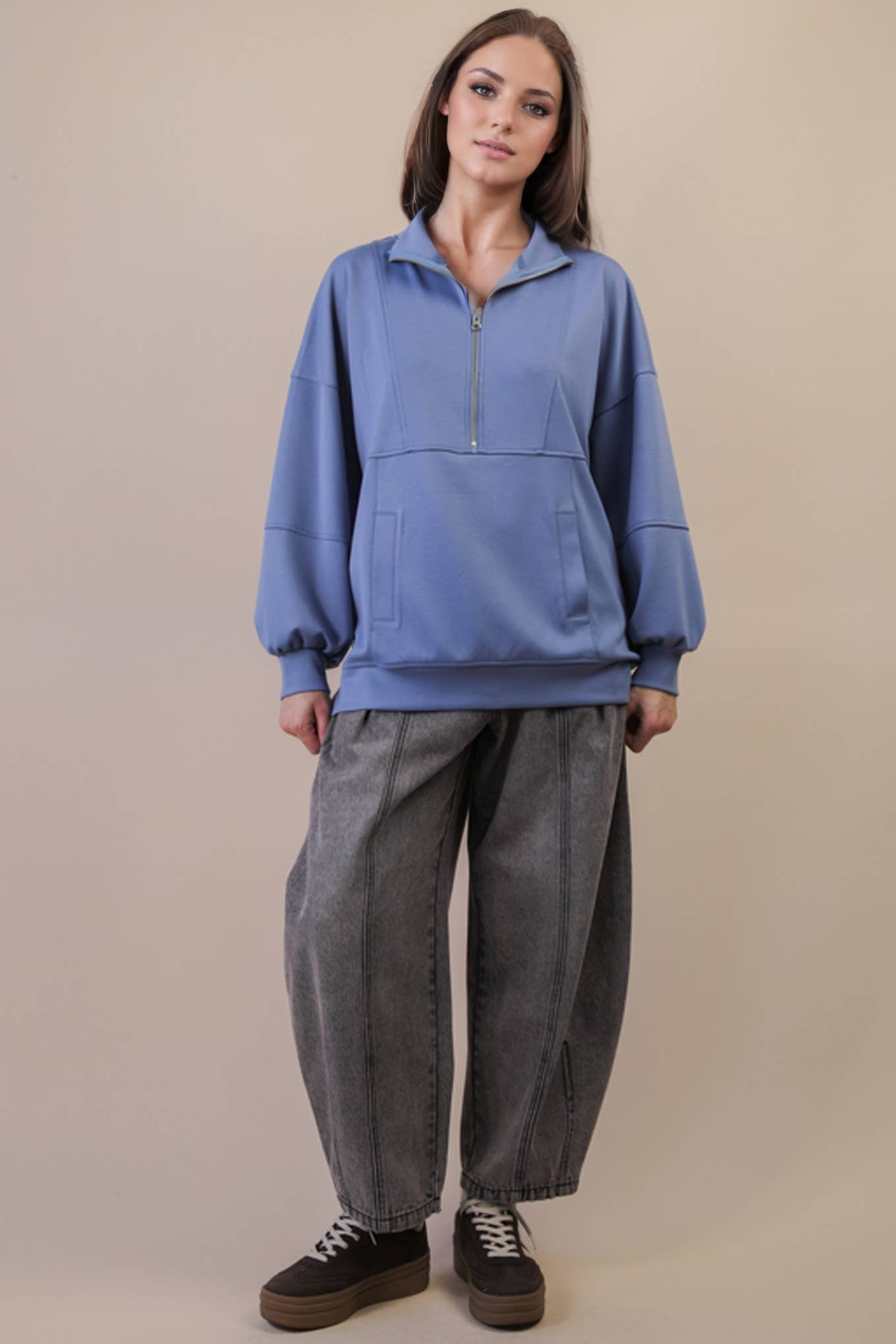 Cool + Casual Half Zip Up