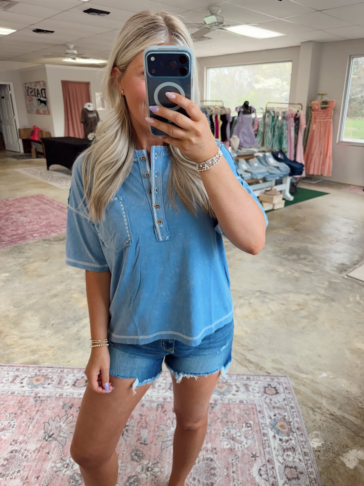 Bristol Button Tee