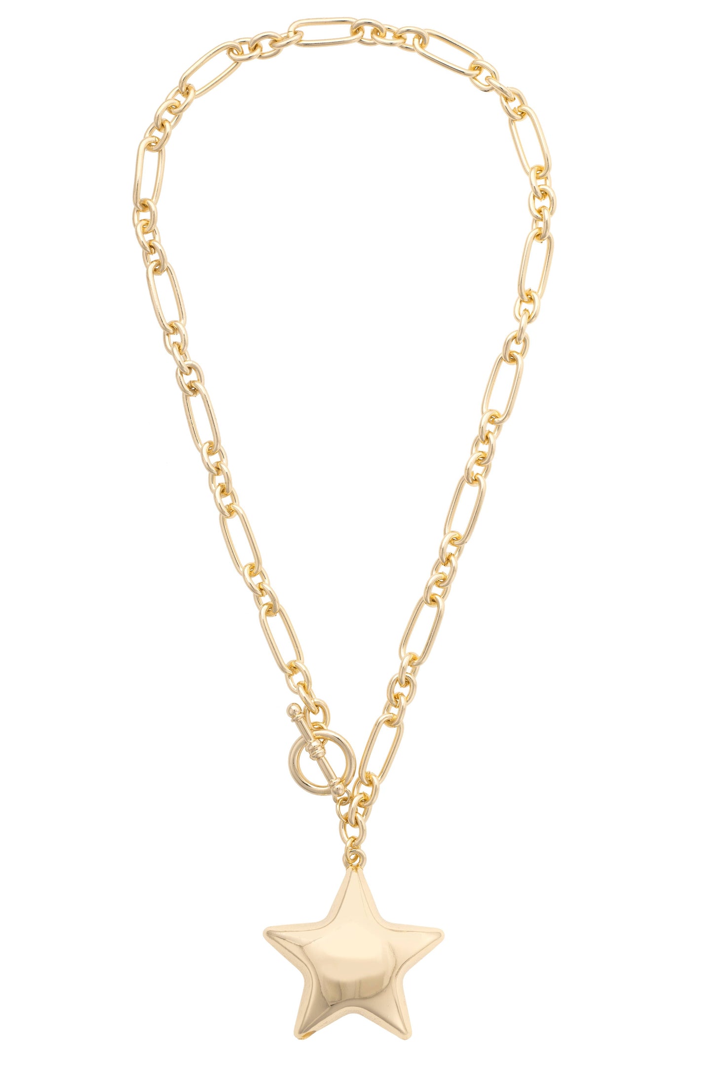 Puffy Star Toggle Necklace
