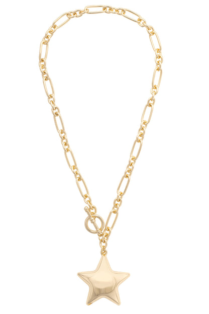 Puffy Star Toggle Necklace