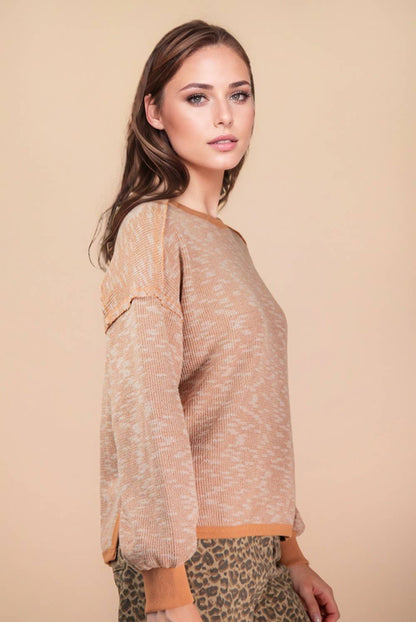 PLUS SIZE Textured Casual Top