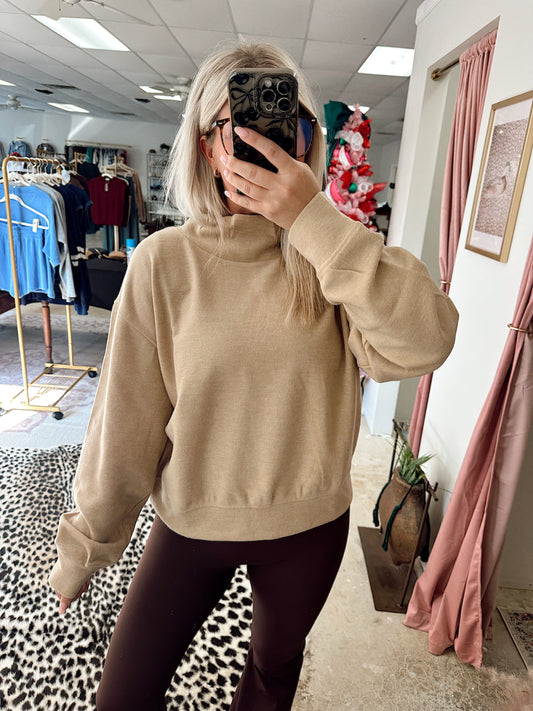Mock Neck Sweatshirt