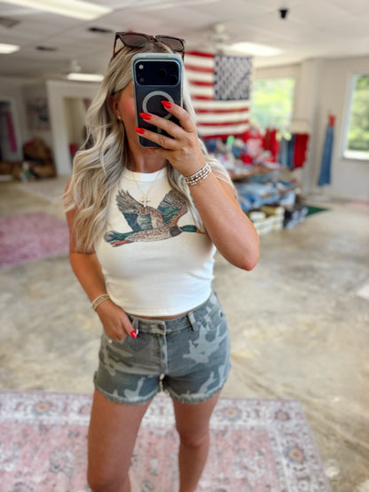 Rhinestone Mallard Tank