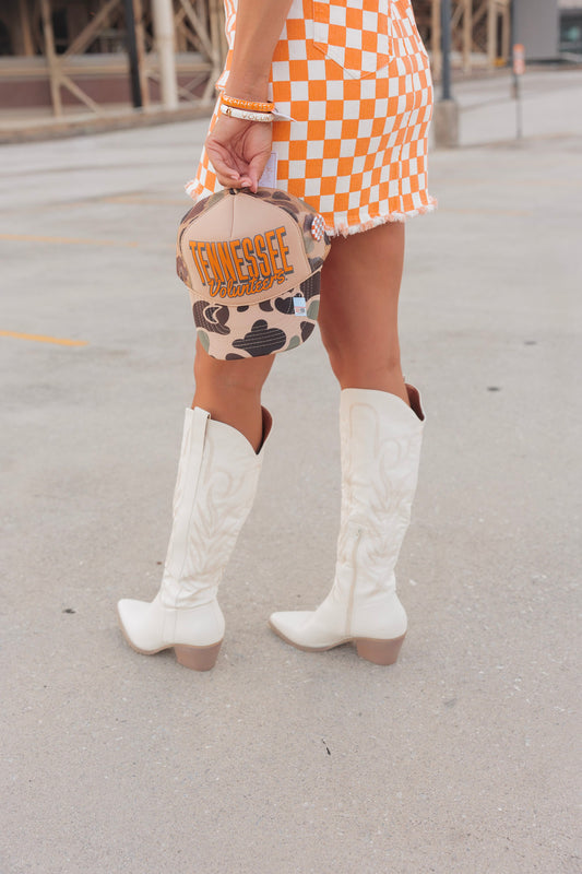 Knee High White Boots