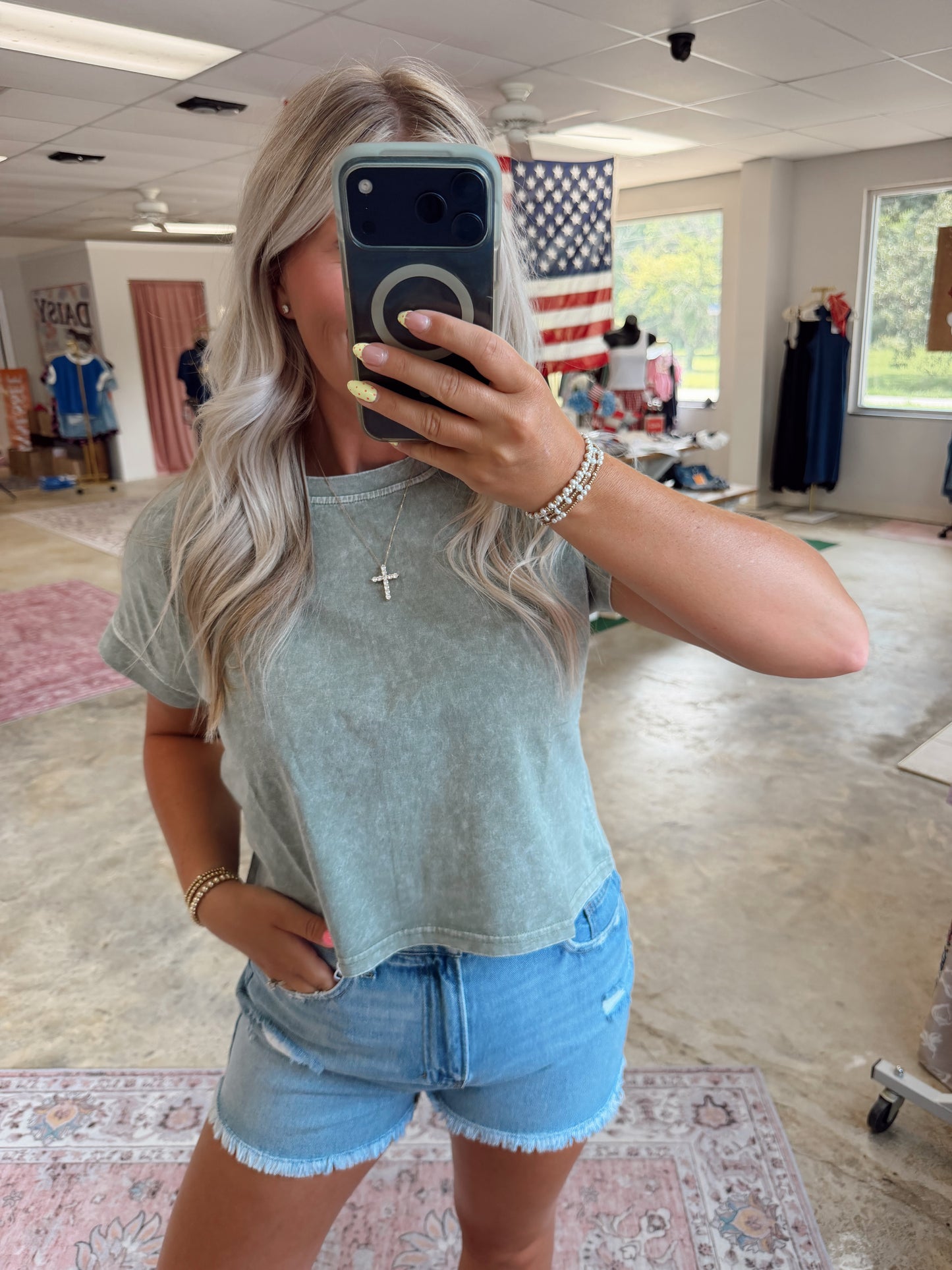 WASHED SHORT SLEEVE TEE