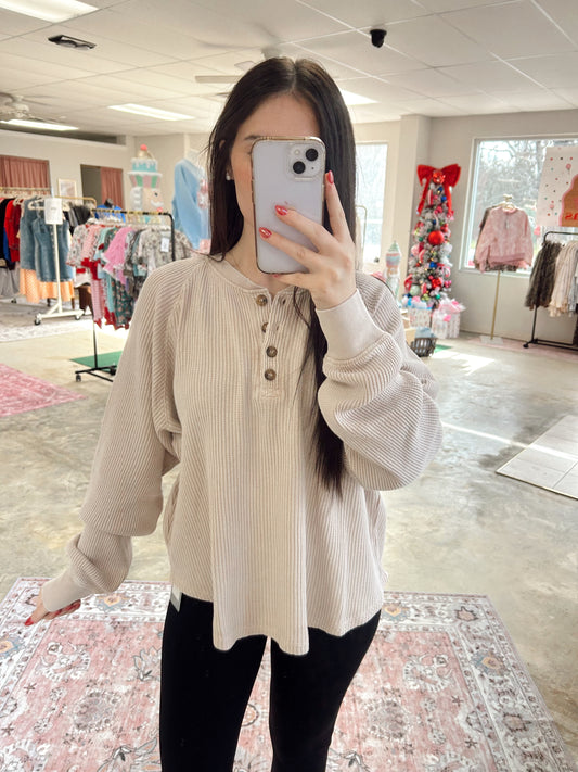 Mineral Washed Henley