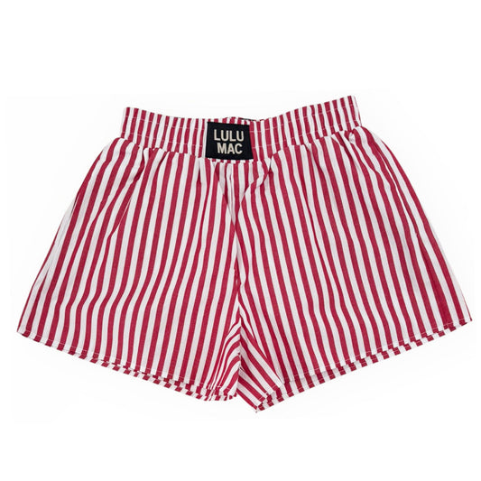 RED STRIPED BOXER SHORT