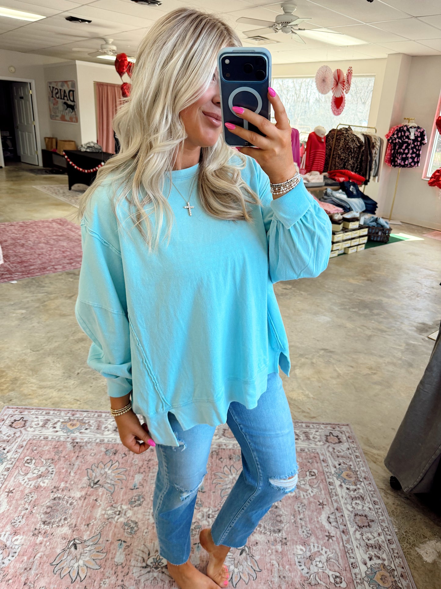 Pastel Spring Pullover Top