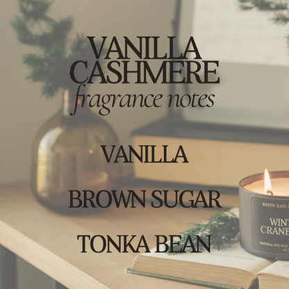Vanilla Cashmere 12 oz Soy Candle