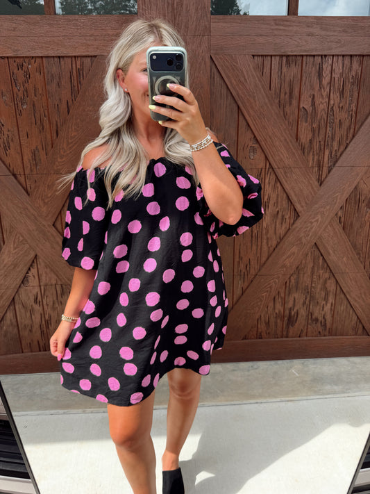 Polka Dot Mini Dress