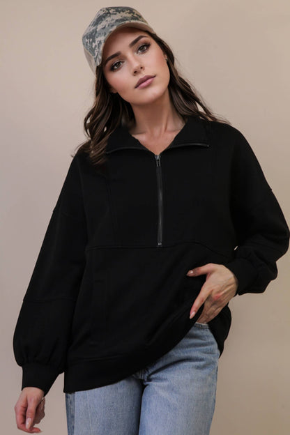 Cool + Casual Half Zip Up