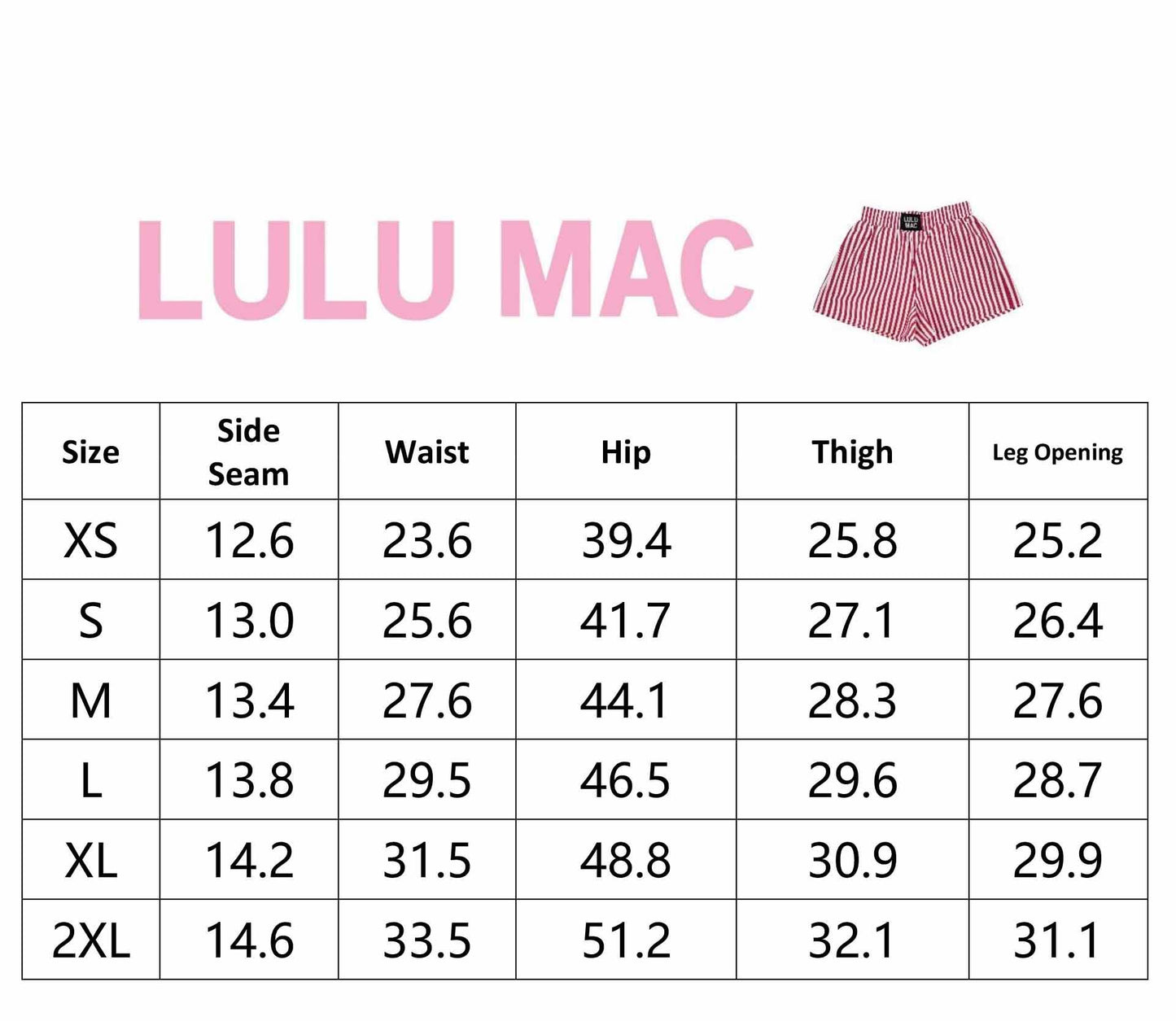 RED STRIPED BOXER SHORT