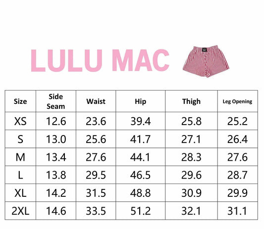 RED STRIPED BOXER SHORT