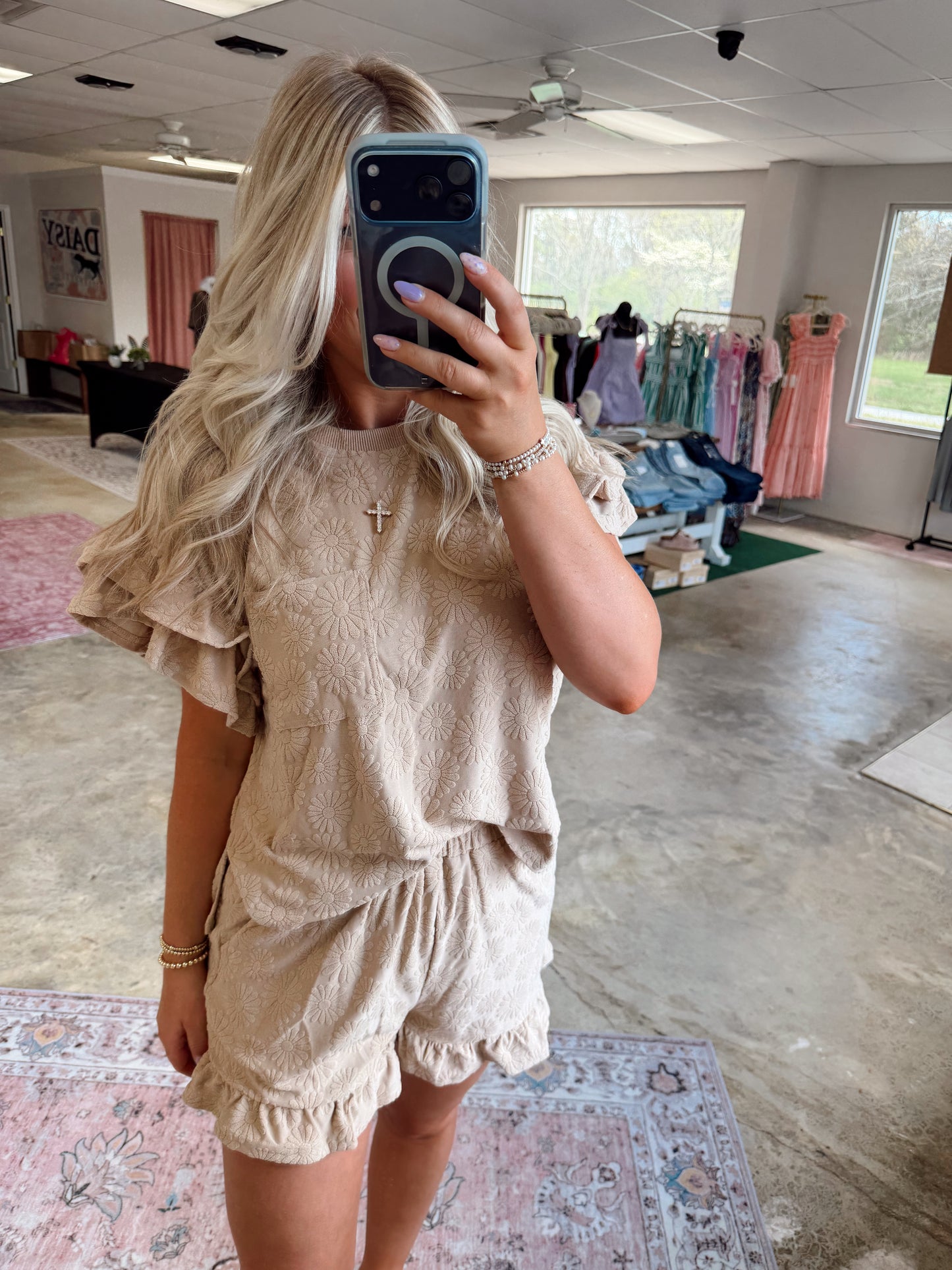 Floral Textured Set