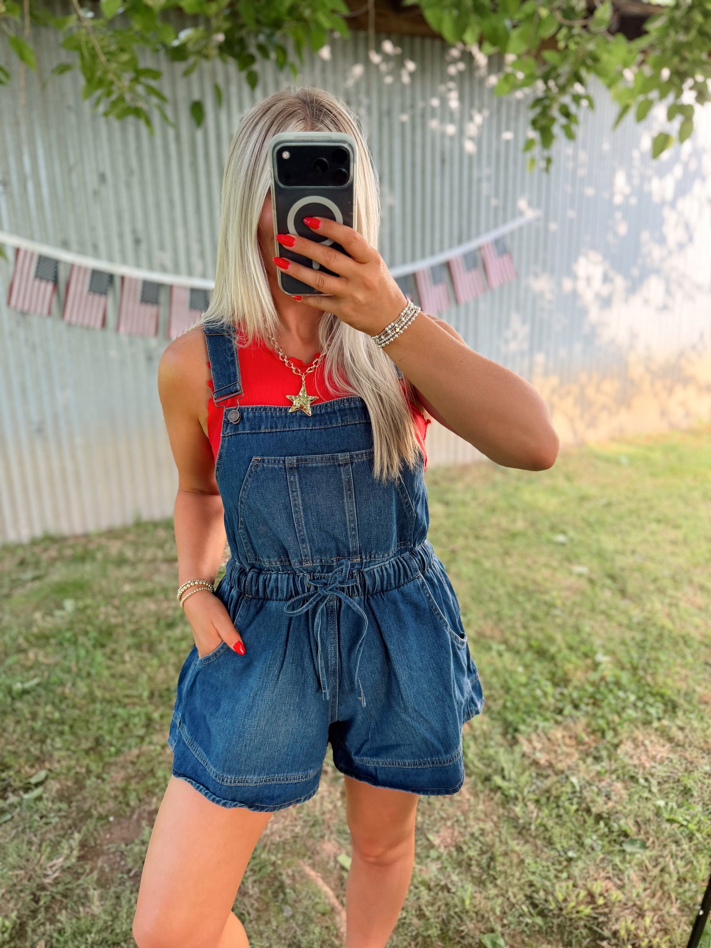Denim Shortalls