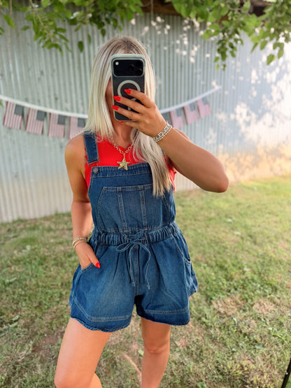 Denim Shortalls