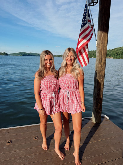 Freedom Seersucker Romper