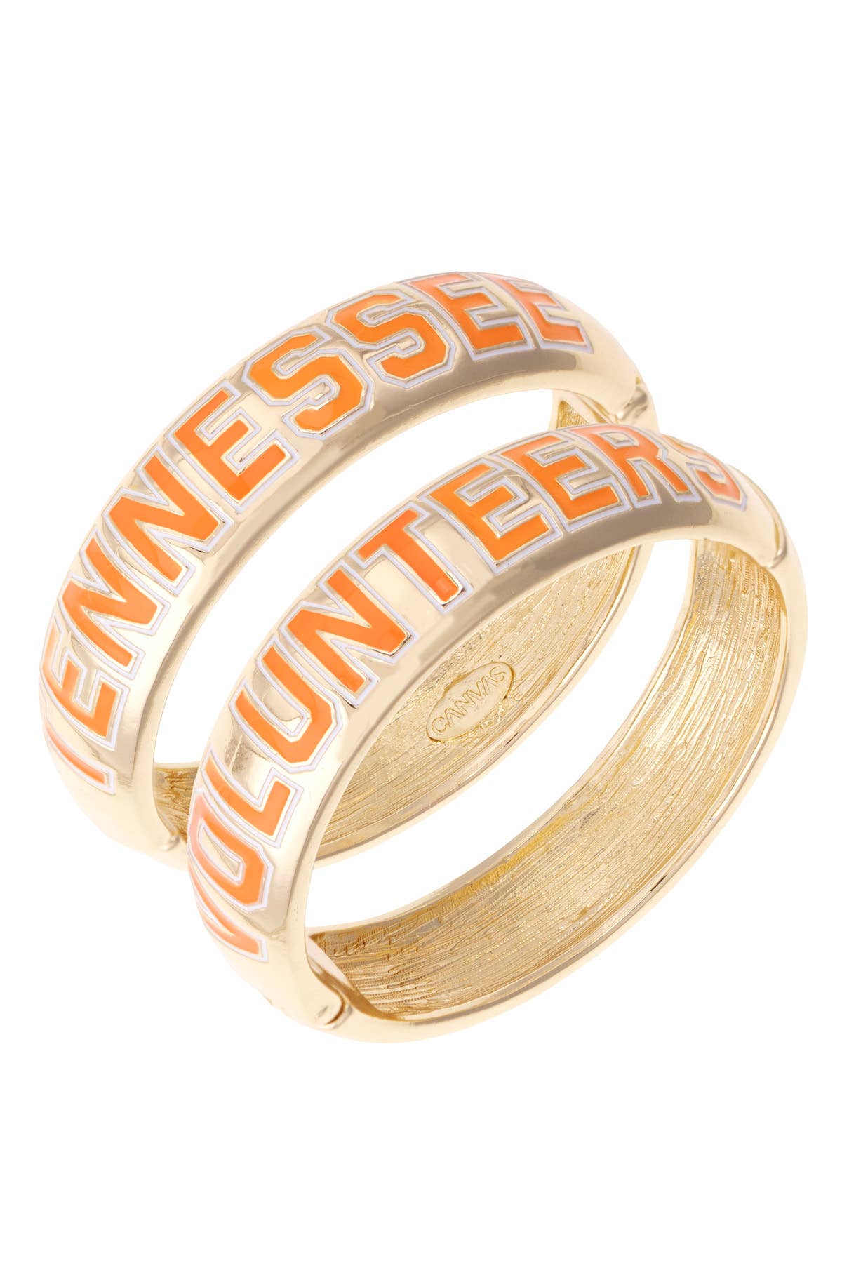 Tennessee Vols Polished Metal Hinge Bangle