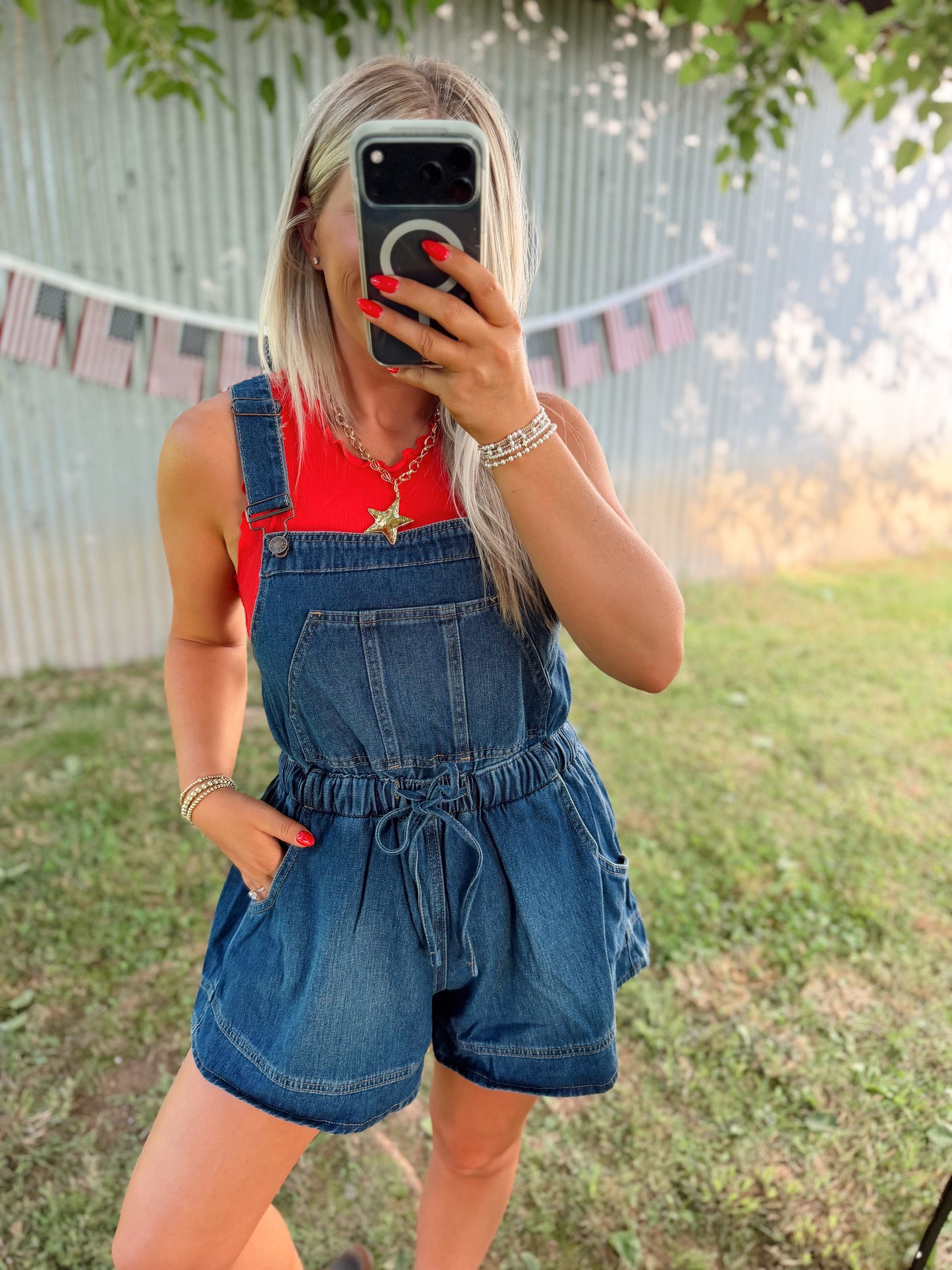 Denim Shortalls