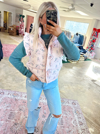 Stella Bow Puffer Vest