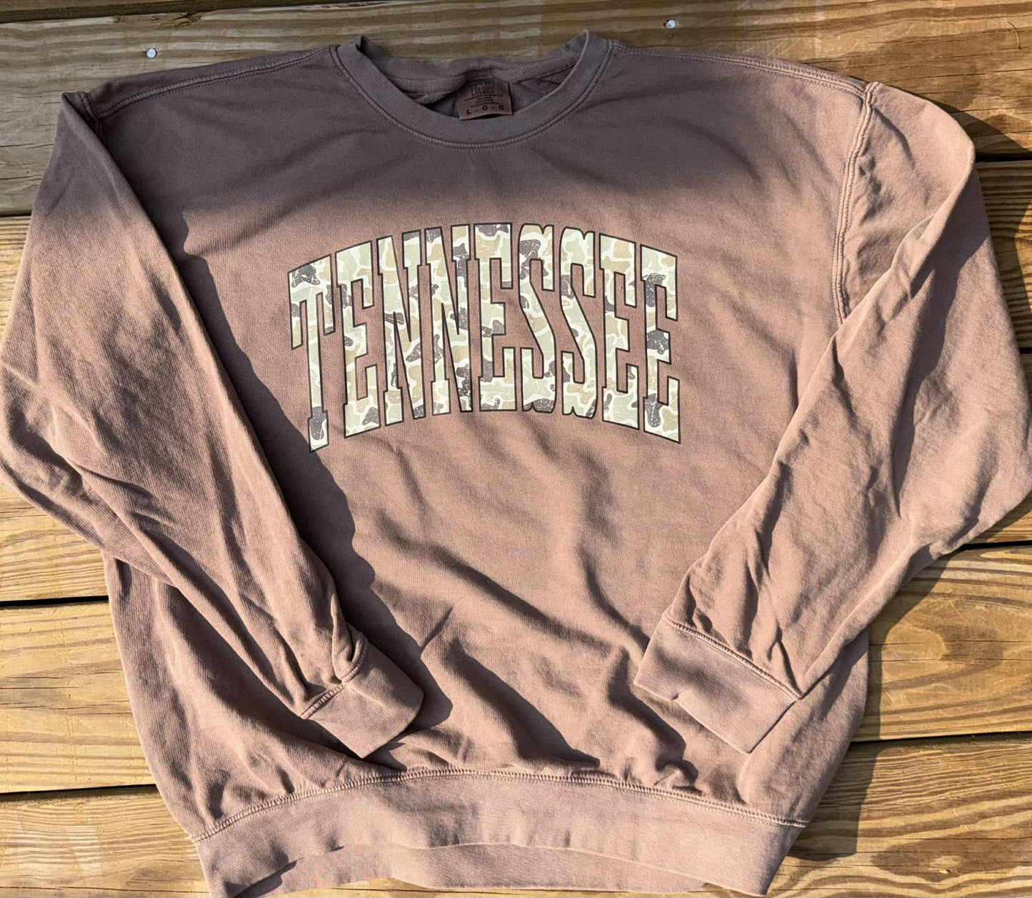 Camo Espresso Tennessee Crew