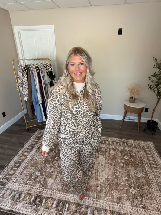 LEOPARD LOUNGE PANTS