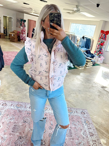 Stella Bow Puffer Vest