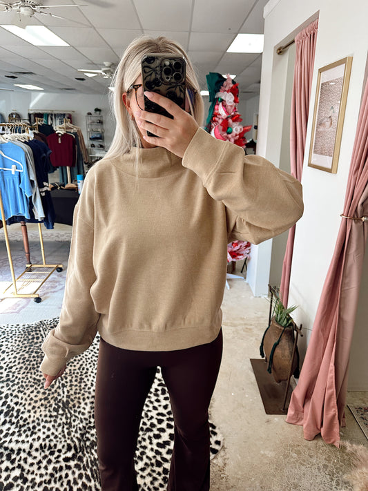 Mock Neck Sweatshirt