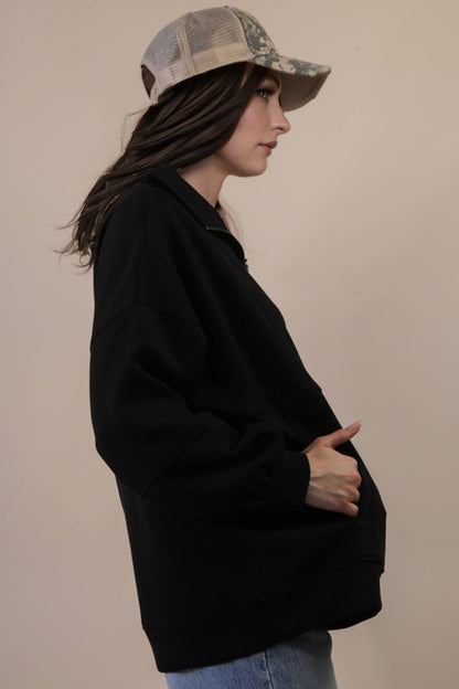 Cool + Casual Half Zip Up