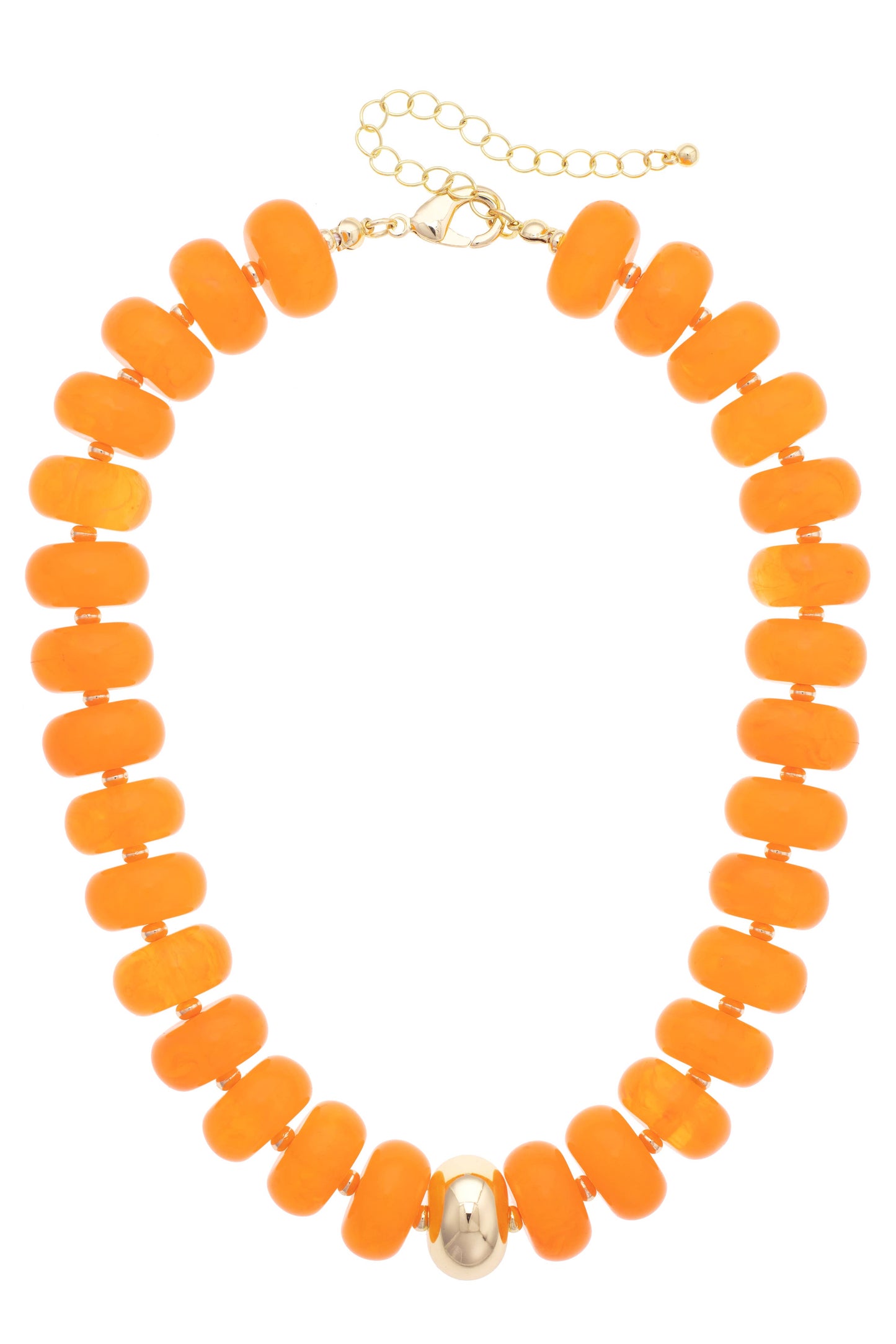 Beaded Resin Necklace