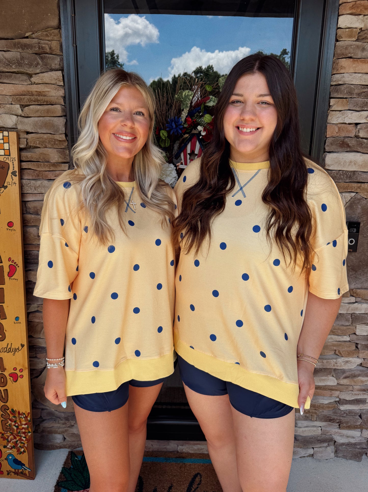 Polka Dot Oversized Top