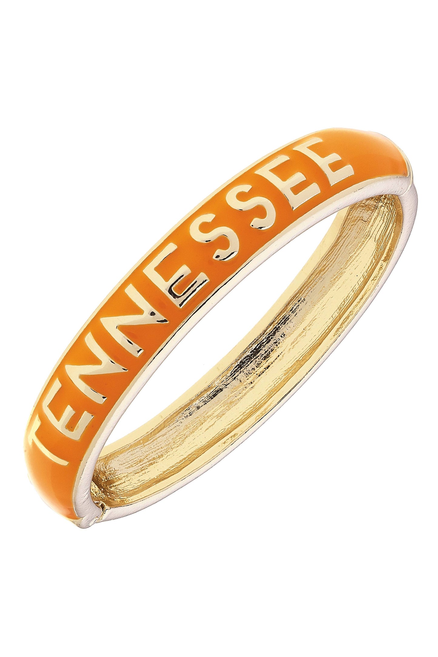 Tennessee Vols Sculpted Enamel Hinge Bangle in Orange