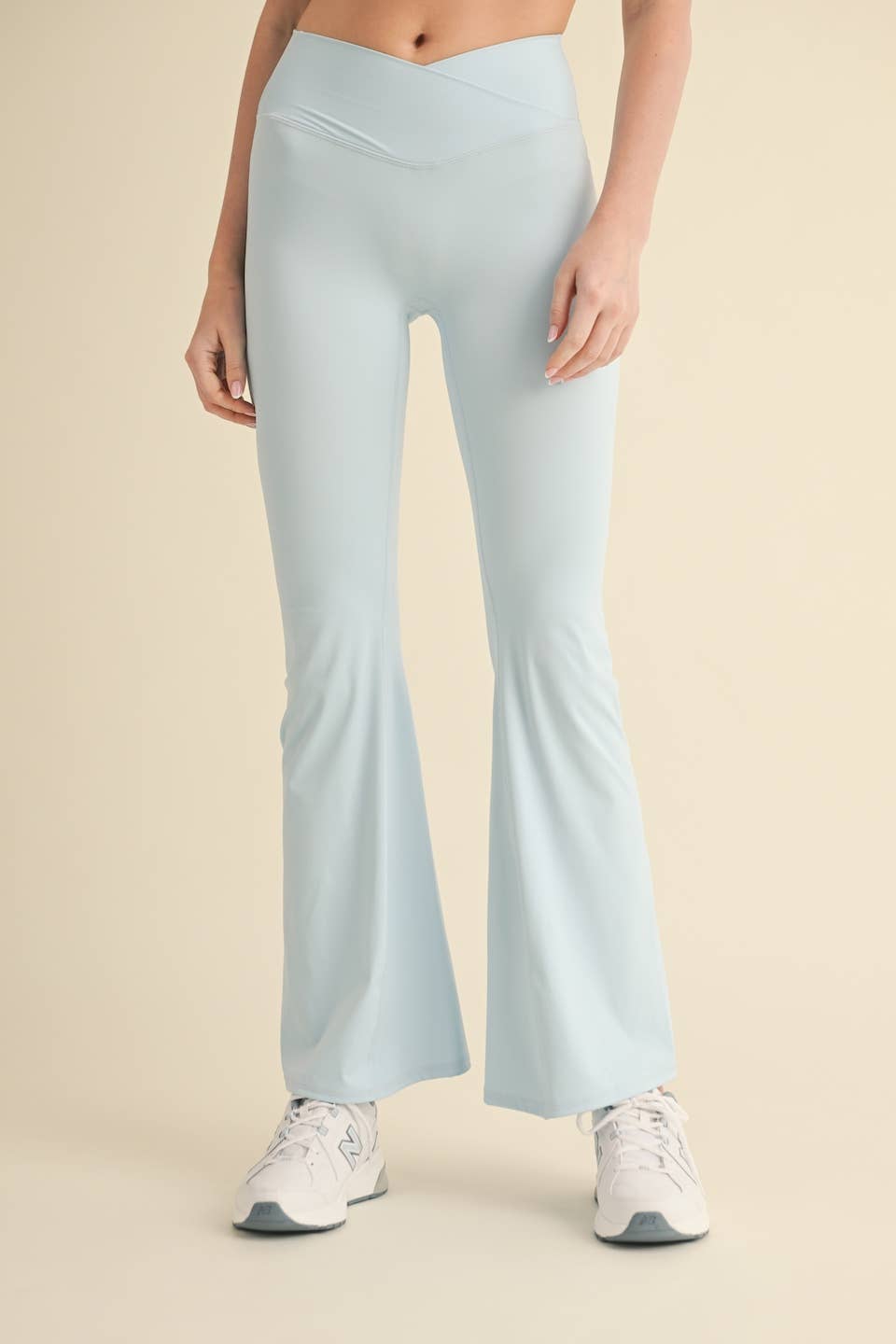 High Waist Crossover Flare Legging
