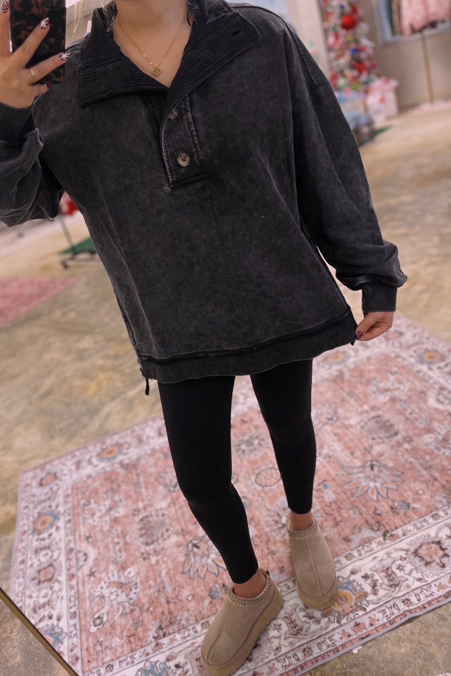 Mineral Washed Pullover