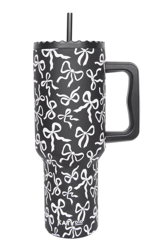 Black & White Bows Tumbler