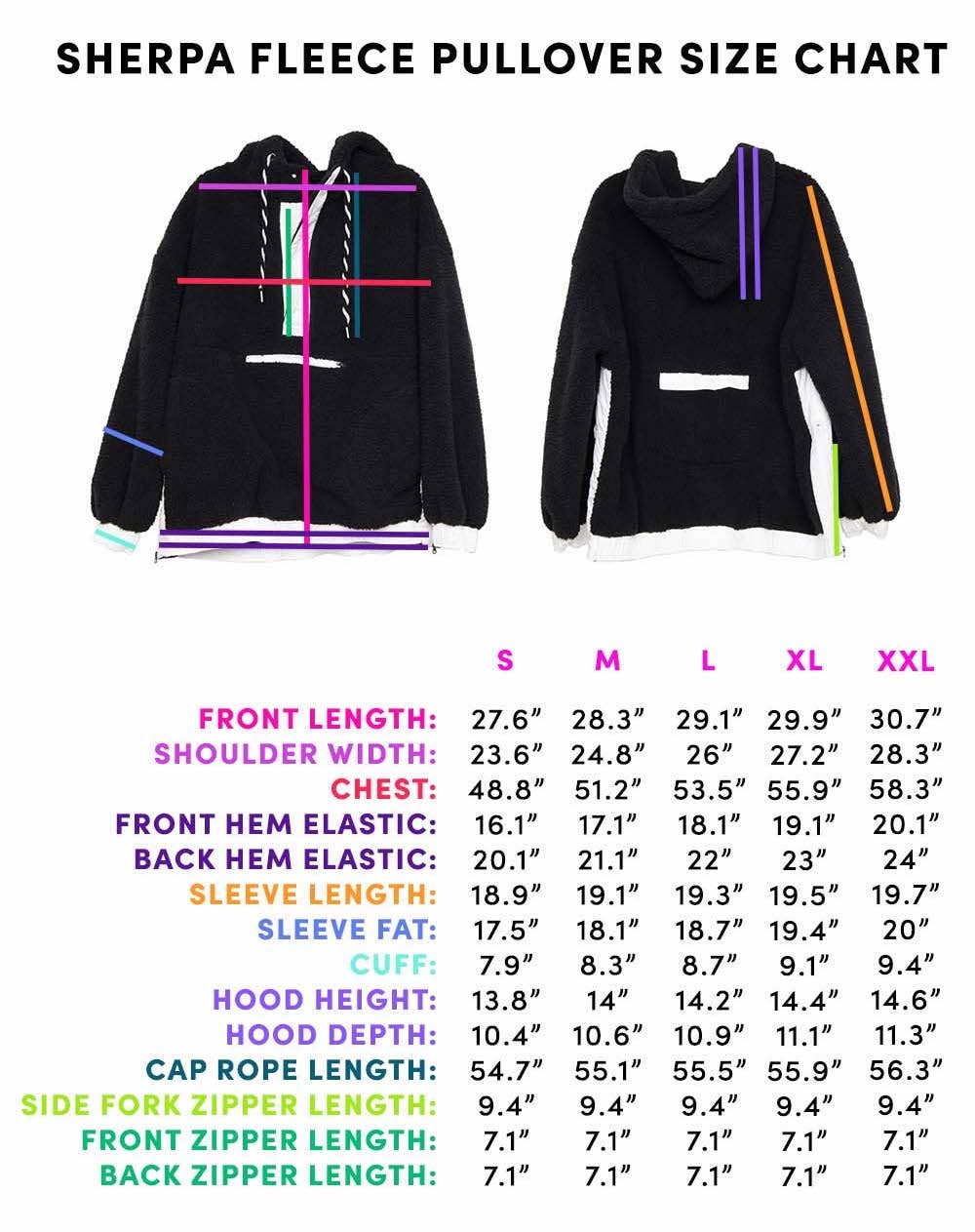 Blue Two-Toned Sherpa Pullover