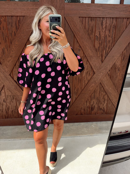 Polka Dot Mini Dress