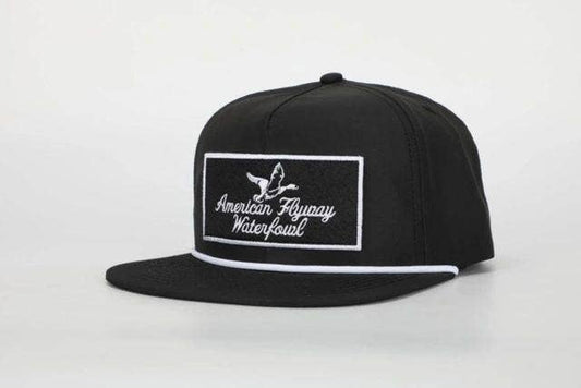 Throwback Vintage Rope Black with Patch and White Rope